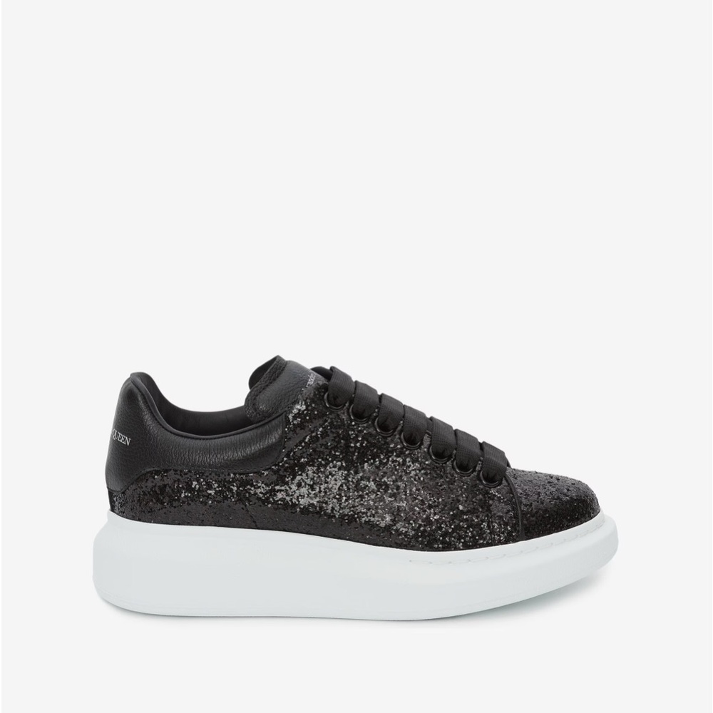 Black glitter oversized Alexander mcqueen